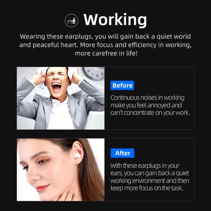 Bluedio NE Sleeping Silicone Earplugs Noise Reducing Soundproofing Earplugs With Storage Case(White) - free shipping - PMC Jewellery - Order now!