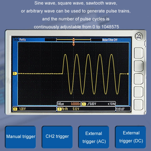 JUNTEK Programmable Dual-Channel DDS Function Arbitrary Waveform Signal Generator, Frequency: 40MHz(US Plug)