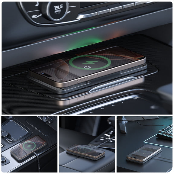 Avoid Camera Universal Car Wireless Charger Anti-slip Mat(TYPEC Interface 0.3m)