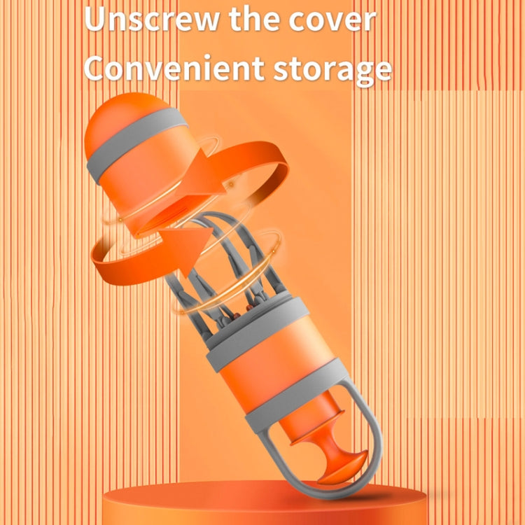 Pet Outing Portable Poop Scooper Dog Feces 6 Claws Pick Up Tools(Orange) - Litter & Housebreaking by PMC TechLife | Online Shopping South Africa | PMC TechLife | Buy Now Pay Later Mobicred