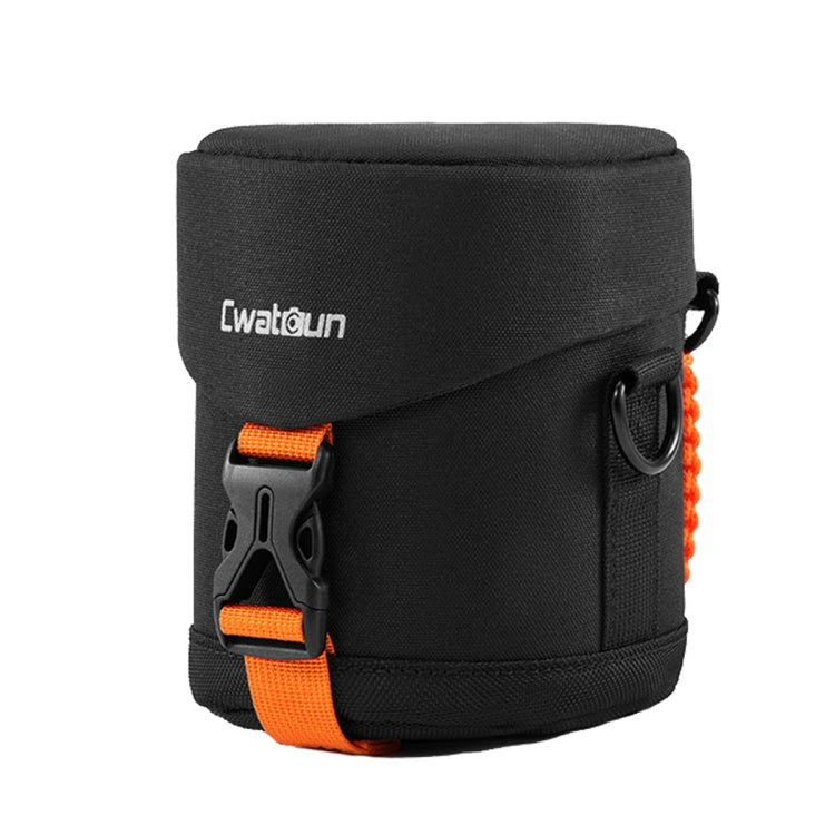 Cwatcun D157 DSLR Camera Lens Barrel Shockproof Thickened Digital Lens Bag Flip Lens Pouch, Color: Medium Black - free shipping - PMC TechLife - Order now!