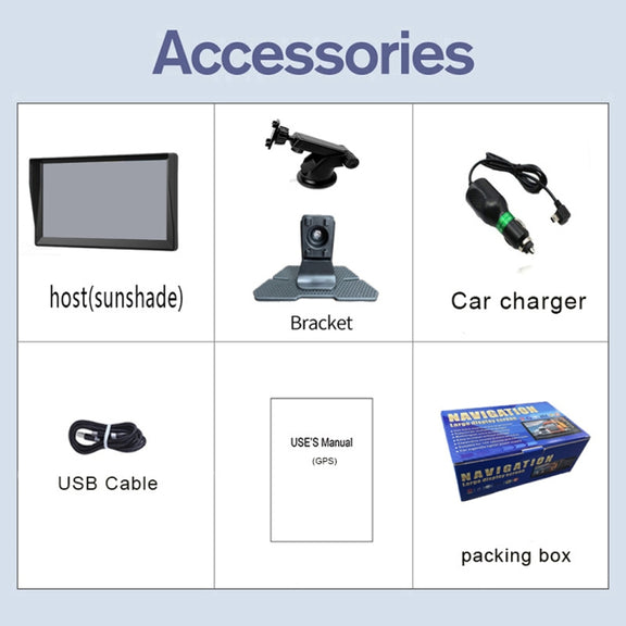 9 Inch 8G/256M Car GPS Navigator With Large Screen Capacitive Bluetooth Map, Area: United Kingdom Map