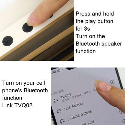 Retro Small TV Desktop Cell Phone Holder With Bluetooth Speaker Player(Brown) - free shipping - PMC Jewellery - Order now!
