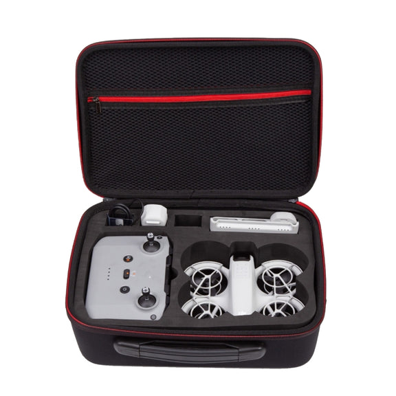 For DJI Neo Drone Storage Bag Messenger Bag Carrying Case, Fabric: PU Leather