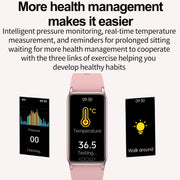Uric Acid Blood Lipid Noninvasive Blood Sugar Heart Rate Oxygen Temperature Monitoring Smart Healthy Sports Bracelet(Black)