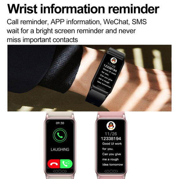 Uric Acid Blood Lipid Noninvasive Blood Sugar Heart Rate Oxygen Temperature Monitoring Smart Healthy Sports Bracelet(Black)