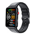 Smart Watch Ring ECG Temperature Heart Rate Blood Pressure Health Bluetooth Talking Watch, Color: Black Leather - Smart Wristbands by PMC TechLife | Online Shopping South Africa | PMC TechLife | Buy Now Pay Later Mobicred