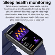 Smart Watch Ring ECG Temperature Heart Rate Blood Pressure Health Bluetooth Talking Watch, Color: Black Silicone