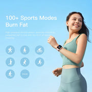 1.83 inch Touch Screen AI Voice Heart Rate / Blood Oxygen / Blood Pressure / Sleep Monitoring Bluetooth Smartwatch(Black)