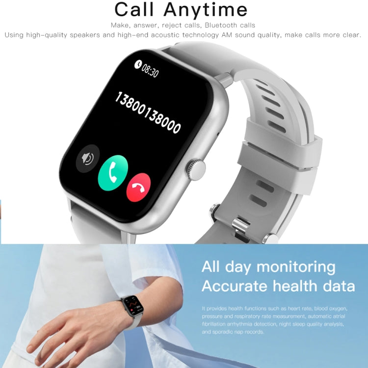 1.83 inch Touch Screen AI Voice Heart Rate / Blood Oxygen / Blood Pressure / Sleep Monitoring Bluetooth Smartwatch(Black)