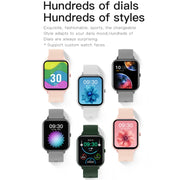 1.83 inch Touch Screen AI Voice Heart Rate / Blood Oxygen / Blood Pressure / Sleep Monitoring Bluetooth Smartwatch(Pink)