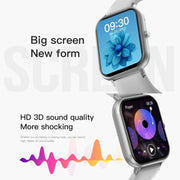 1.83 inch Touch Screen AI Voice Heart Rate / Blood Oxygen / Blood Pressure / Sleep Monitoring Bluetooth Smartwatch(Pink)