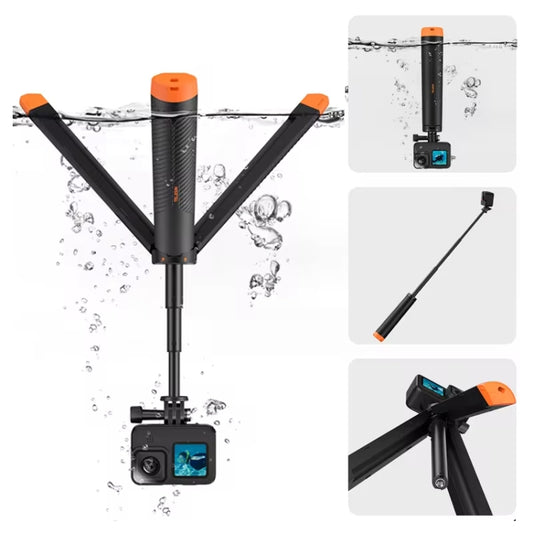 TELESIN 61cm Underwater Buoyancy Bar Retractable Selfie Stick Tripod For GoPro Insta360 DJI OSMO Action Camera - free shipping - PMC Jewellery - Order now!