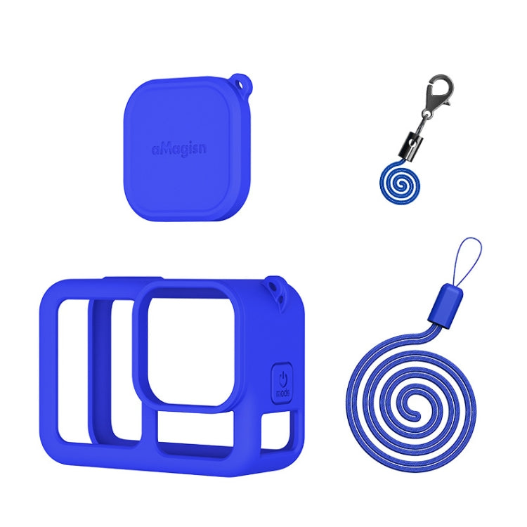 For GoPro HERO13 Black AMagisn Silicone Case Protective Cover(Blue) - Silicone Cases by aMagisn | Online Shopping South Africa | PMC Jewellery | Buy Now Pay Later Mobicred