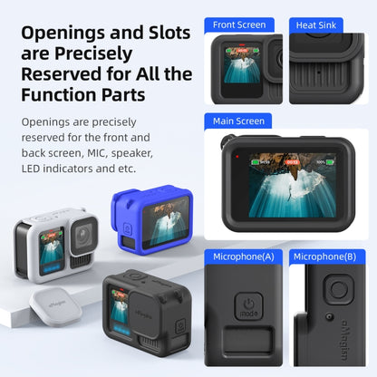 For GoPro HERO13 Black AMagisn Silicone Case Protective Cover(Blue) - Silicone Cases by aMagisn | Online Shopping South Africa | PMC Jewellery | Buy Now Pay Later Mobicred