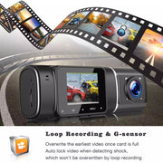 Dual Recording Front 1080+Internal 1080 HD Car Recorder