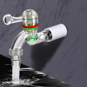 2pcs 6-points 25mm Plastic Transparent Faucet Household Anti-freezing Water Catch Hose