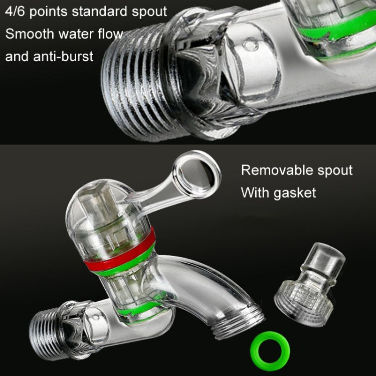 2pcs 4-points 20mm Plastic Transparent Faucet Household Anti-freezing Water Catch Hose - Faucets & Accessories by PMC TechLife | Online Shopping South Africa | PMC TechLife | Buy Now Pay Later Mobicred