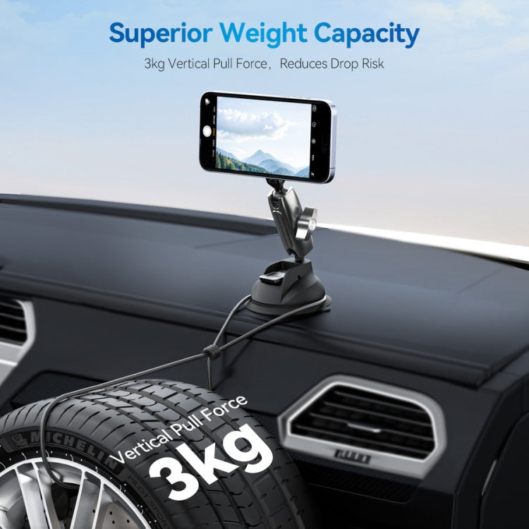 TELESIN Magnetic Suction Car Phone Mount 360 Degree Rotation Phone Holder - free shipping - PMC Jewellery - Order now!
