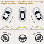 Car Universal HD Night Vision Rear View Reversing Three-Control Fisheye Camera, Style: AHD1080P Straw Hat Gold Edge Interpolation