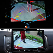 Car Universal HD Night Vision Rear View Reversing Three-Control Fisheye Camera, Style: AHD1080P Straw Hat Gold Edge Interpolation