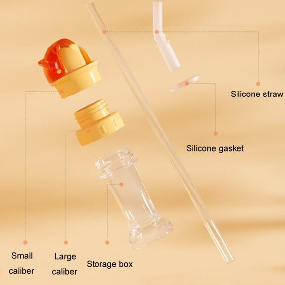 Children Anti Choking Bottle Cap Portable Universal Bottle Closure Converter(Red)