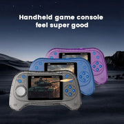 Q8 Handheld Game Console 3.0 Inch Screen Support TV Connection Built In 800 Games Singles Transparent Gray