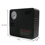 Car Tire Air Pump 12V Metal Electric Tire Pressure Gauge(Square)