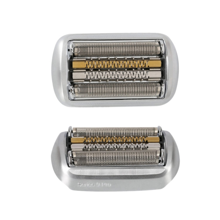 For Braun Series 9 Pro Electric Shaver 94M Blade Gold Mesh Cover, Style: With Words(Plastic Seal)
