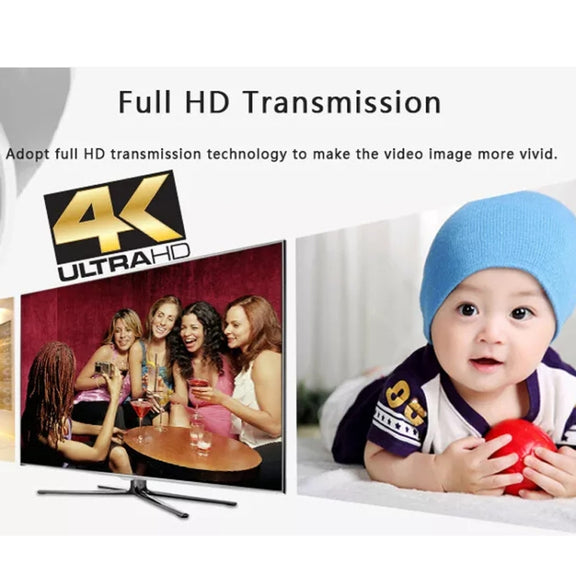 HDMI To RJ45 Single Ethernet Cable 100m Extender 4K HD Cable Signal Amplifier US Plug(Black)