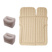 Inflatable Mattress For Car Travel SUV Rear Seat/Trunk, Color: Beige Dual-purpose Square Pier