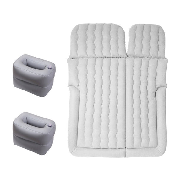 Inflatable Mattress For Car Travel SUV Rear Seat/Trunk, Color: Gray Dual-purpose Square Pier