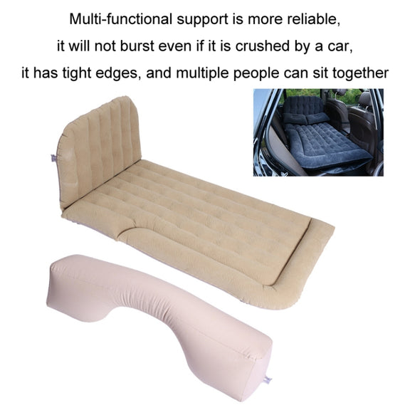 Inflatable Mattress For Car Travel SUV Rear Seat/Trunk, Color: Black Dual-purpose Square Pier