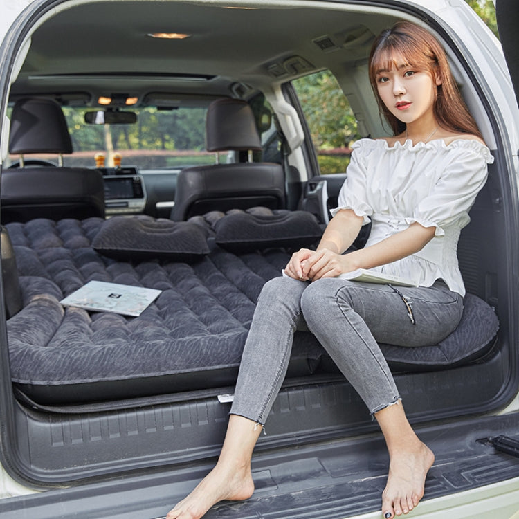 Inflatable Mattress For Car Travel SUV Rear Seat/Trunk, Color: Beige Dual-purpose Long Pier