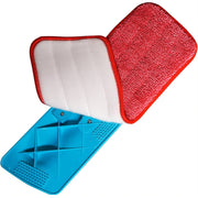 Spray Mop Replacement Pads Reusable Microfiber Floor Mops Refills 14x46cm Red