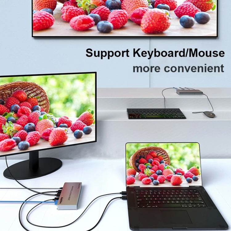 KVM 200m HDMI IP Extender RJ45 Network Cable Video Extender, Transmitter+Receiver, US Plug - Amplifier by PMC Jewellery | Online Shopping South Africa | PMC Jewellery | Buy Now Pay Later Mobicred