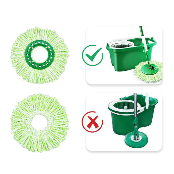 For Libman Tornado Spin Mop Microfiber Mop Pad Replacement Parts(White)