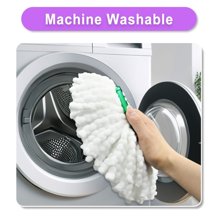 For Libman Tornado Spin Mop Microfiber Mop Pad Replacement Parts(White)