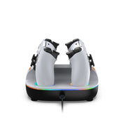 For PS5 Controller Dual Charger Charging Stand Docking Station With RGB Ambient Light(White Black)