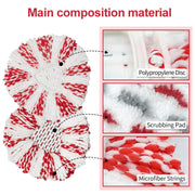 For Vileda / O-Cedar EasyWring Spin Mop Replacement Pad Microfiber Rag(Red)