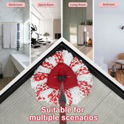 For Vileda / O-Cedar EasyWring Spin Mop Replacement Pad Microfiber Rag(Red)