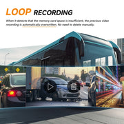 10.36 inch Wired HD 1 Drag 1 Blind Zone Monitor Universal AHD Reversing Kit Left(Standard)