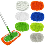 For Swiffer Sweeper and Other 10-inch Flat Mop Replacement Pads Chenille Orange
