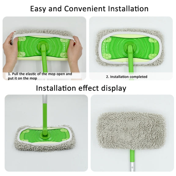 For Swiffer Sweeper and Other 10-inch Flat Mop Replacement Pads Coral Fleece Gray
