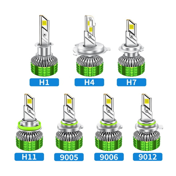 100W LED Double Copper Tube Aluminum Alloy Water-resistant Car Headlight, Bulb: H11