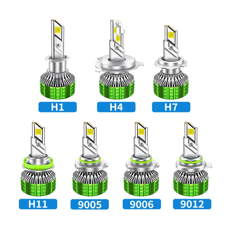 Pair 100W LED Double Copper Tube Aluminum Alloy Water-resistant Car Headlight, Bulb: 9012