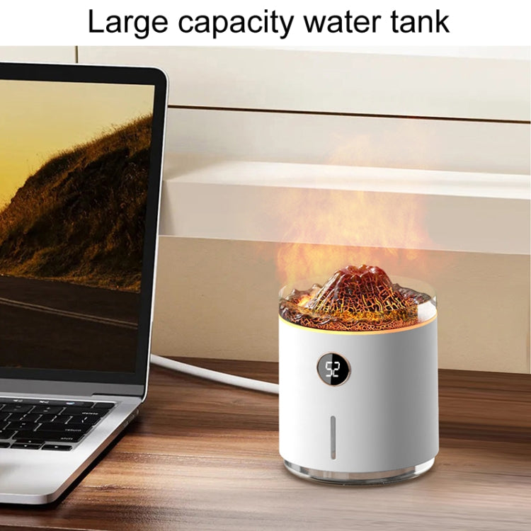 HX127 Mini Volcano Lava Aromatherapy Diffuser Small Household Atmosphere Humidifier, Color: Black