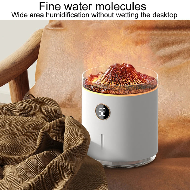 HX127 Mini Volcano Lava Aromatherapy Diffuser Small Household Atmosphere Humidifier, Color: White