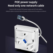 COMFAST CF-E591AX 1500Mbps Dual-Band WiFi6 In-Wall AP Supports 48V POE Power Supply