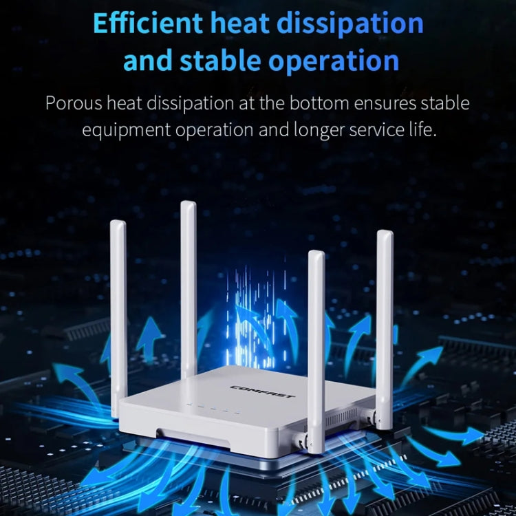 COMFAST CF-WR630AX 3000Mbps Dual-Band WiFi6 MESH Router 4x5dBi Antenna UK Plug - free shipping - PMC Jewellery - Order now!